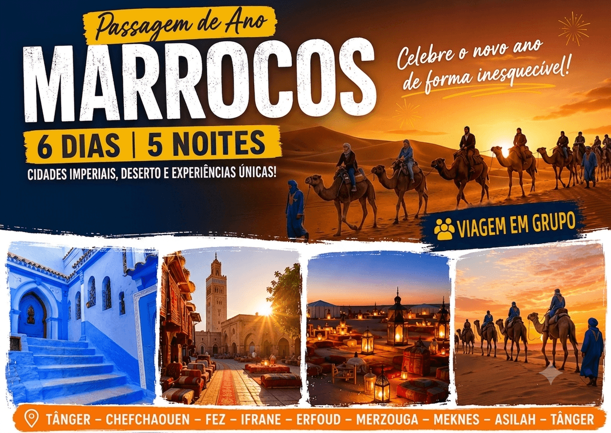 Passagem de Ano em Marrocos, Circuito Imperial e Deserto do Sahara